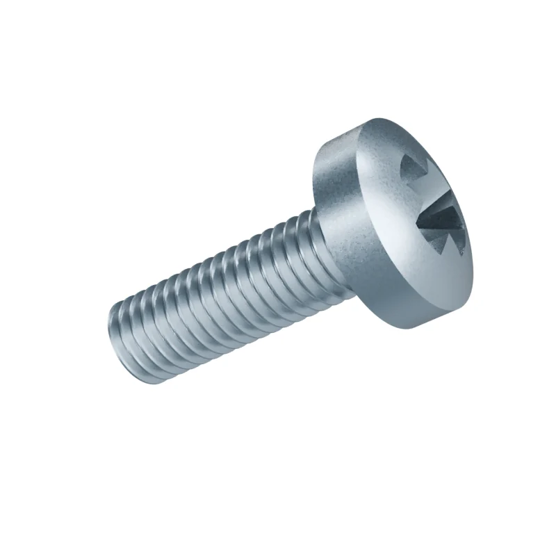Phillips Pan Head Machine Screw DIN 7985 M8 × 25, zinc plated