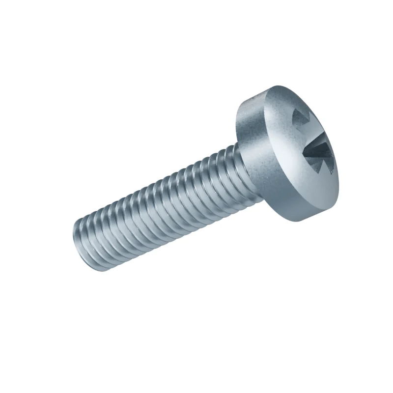 Phillips Pan Head Machine Screw DIN 7985 M8 × 30, zinc plated