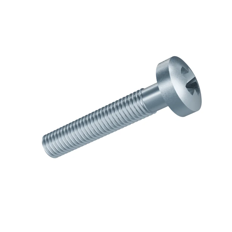 Phillips Pan Head Machine Screw DIN 7985 M8 × 45, zinc plated