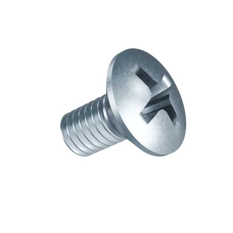 Phillips Raised Countersunk Machine Screw ISO 7047 M4 × 8, zinc plated