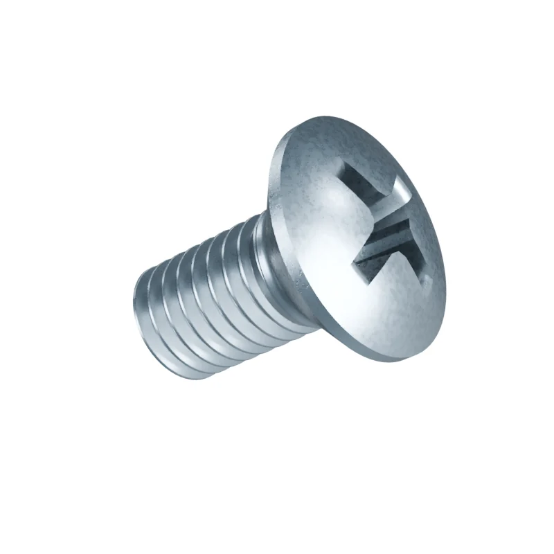 Phillips Raised Countersunk Machine Screw ISO 7047 M5 × 10, zinc plated