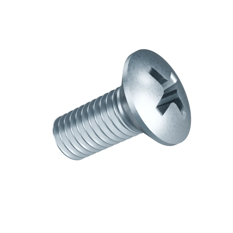 Phillips Raised Countersunk Machine Screw ISO 7047 M5 × 12, zinc plated
