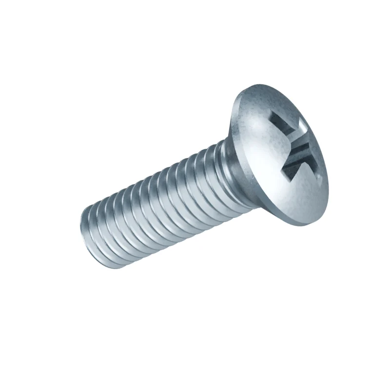 Phillips Raised Countersunk Machine Screw ISO 7047 M5 × 16, zinc plated