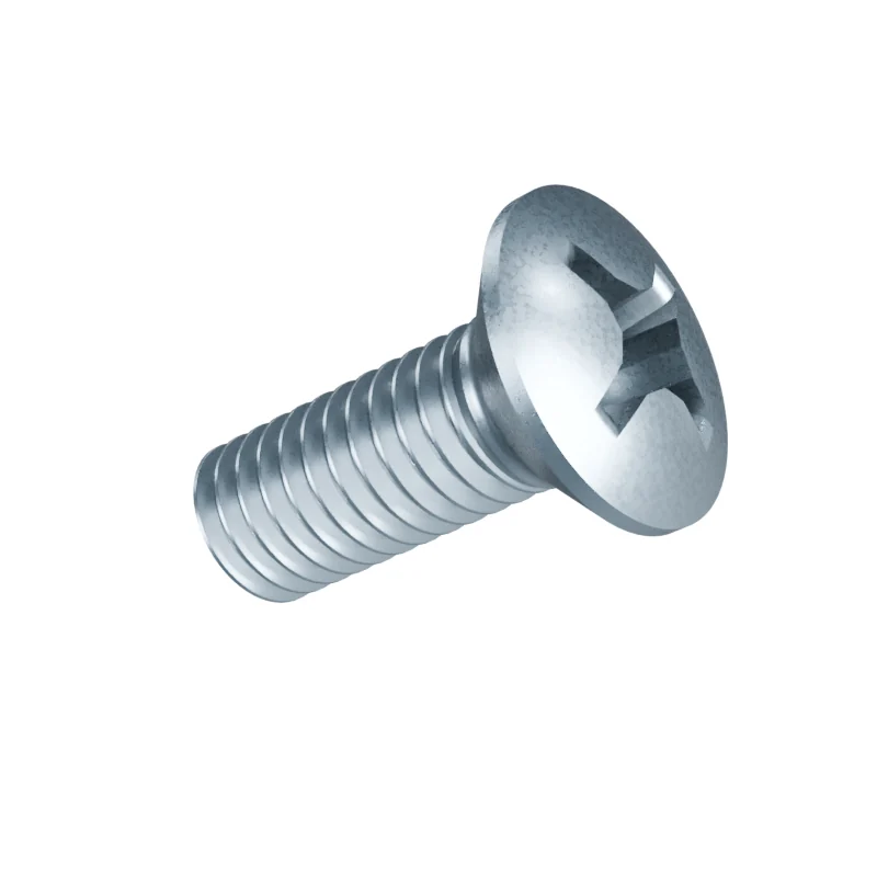 Phillips Raised Countersunk Machine Screw ISO 7047 M6 × 16, zinc plated