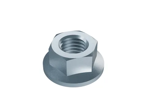 Serrated Hex Flange Nut DIN 6923 M12, zinc plated