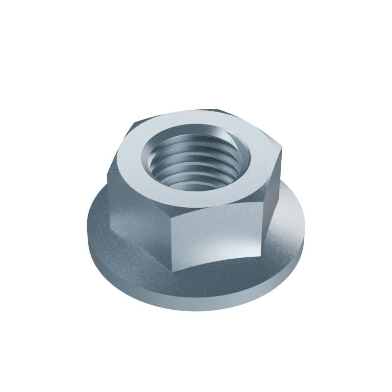 Serrated Hex Flange Nut DIN 6923 M16, zinc plated
