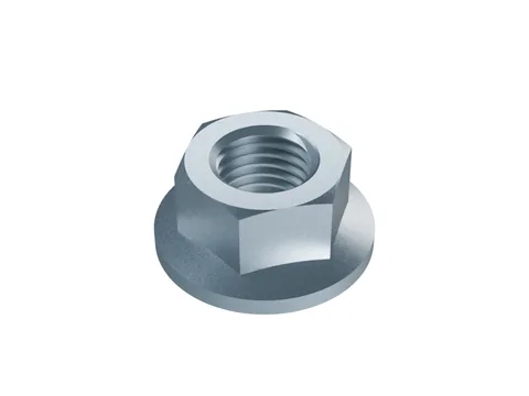 Serrated Hex Flange Nut DIN 6923 M16, zinc plated
