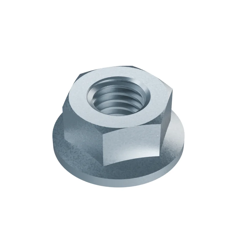 Serrated Hex Flange Nut DIN 6923 M8, zinc plated