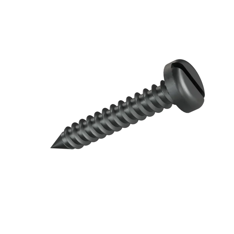 Slotted Pan Head Tapping Screw ISO 1481 ST2.2 × 13, plain steel