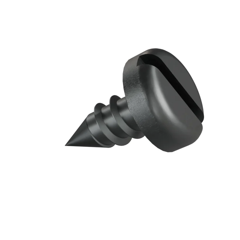 Slotted Pan Head Tapping Screw ISO 1481 ST2.9 × 6.5, plain steel