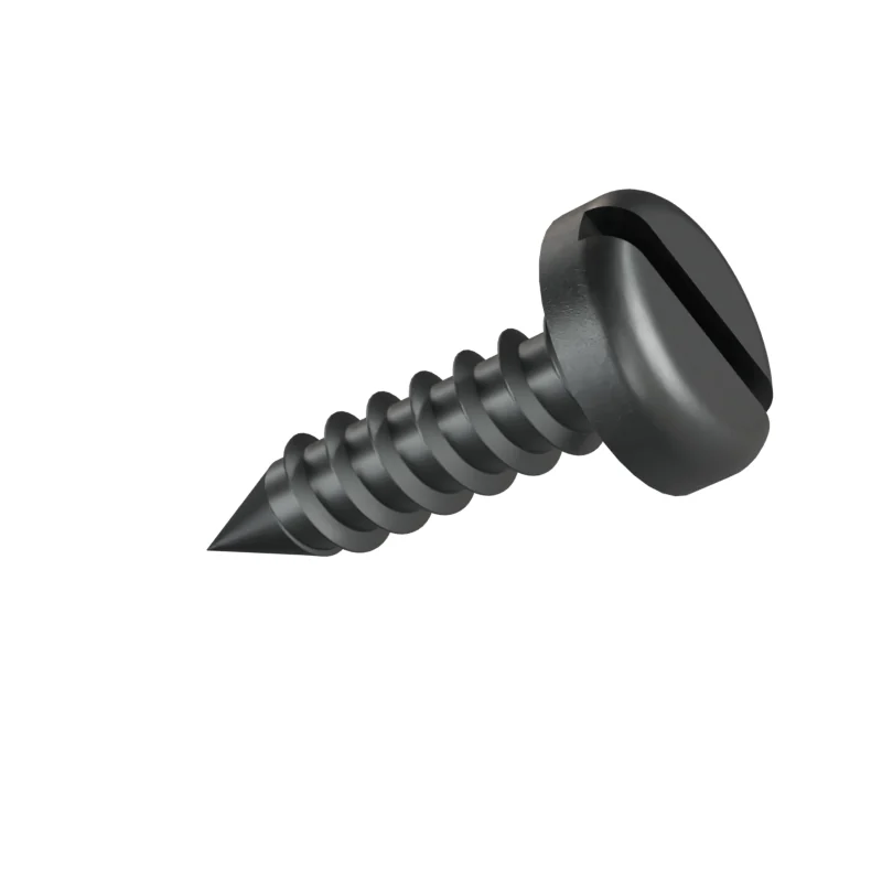 Slotted Pan Head Tapping Screw ISO 1481 ST3.5 × 13, plain steel