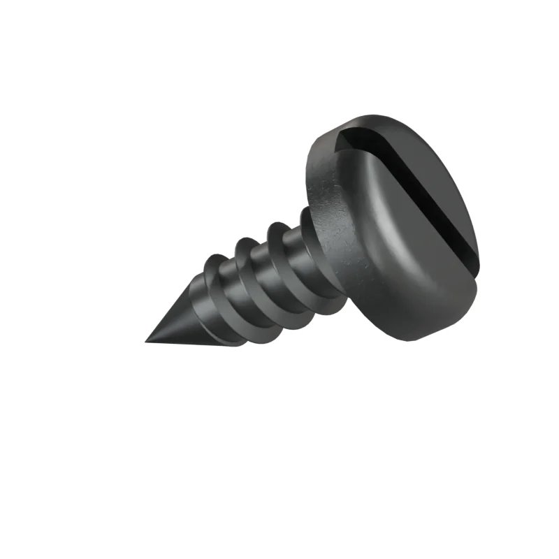 Slotted Pan Head Tapping Screw ISO 1481 ST3.5 × 9.5, plain steel