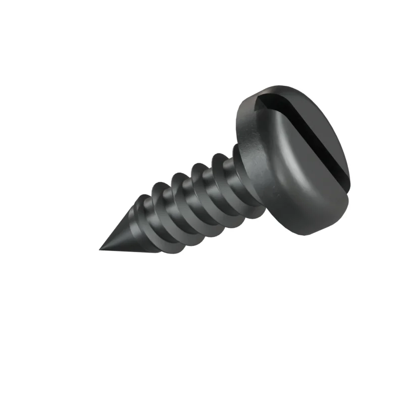 Slotted Pan Head Tapping Screw ISO 1481 ST4.2 × 13, plain steel