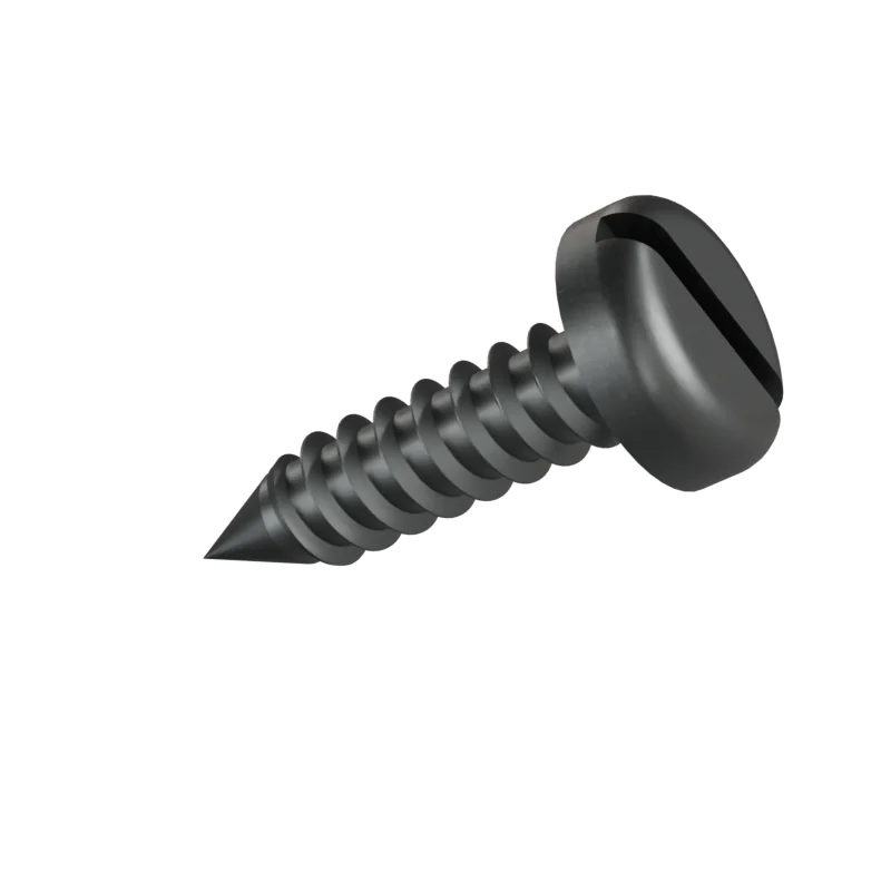 Slotted Pan Head Tapping Screw ISO 1481 ST4.8 × 19, plain steel