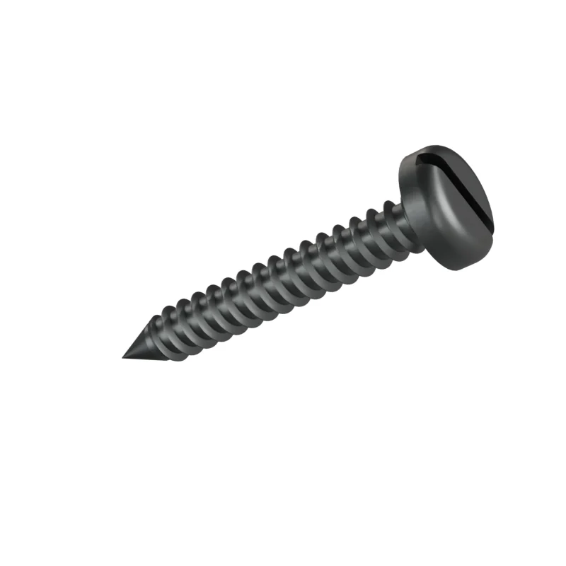 Slotted Pan Head Tapping Screw ISO 1481 ST4.8 × 32, plain steel