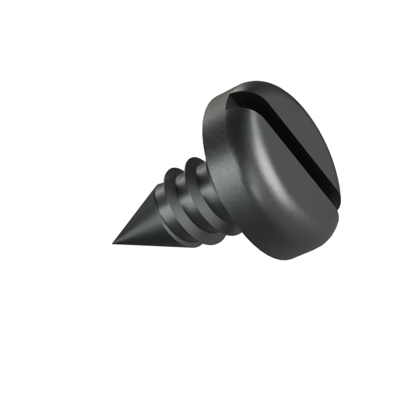 Slotted Pan Head Tapping Screw ISO 1481 ST6.3 × 13, plain steel