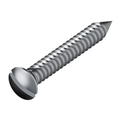 Slotted Raised Countersunk Head Tapping Screw ISO 1483 ST6.3 × 45, overview