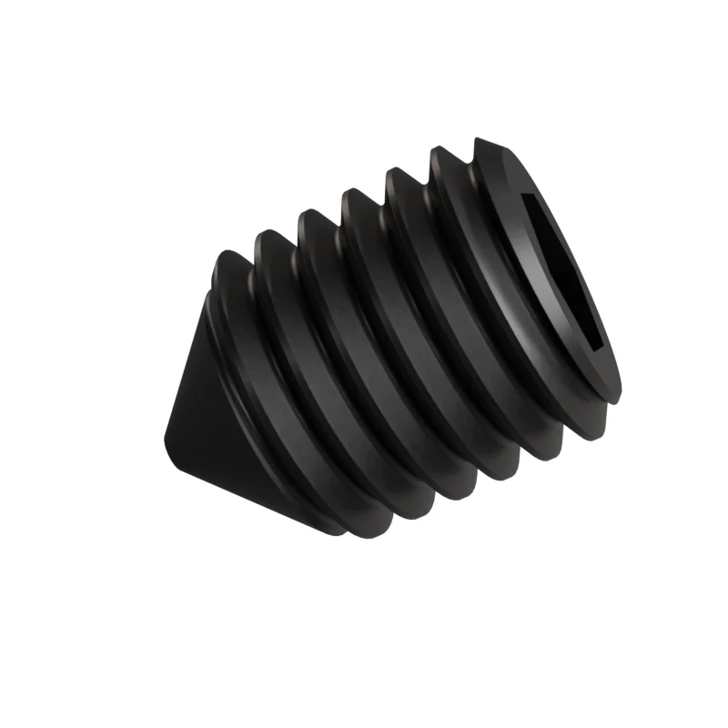 Socket Set Screw Cone Point ISO 4027 M12 × 16, black oxide
