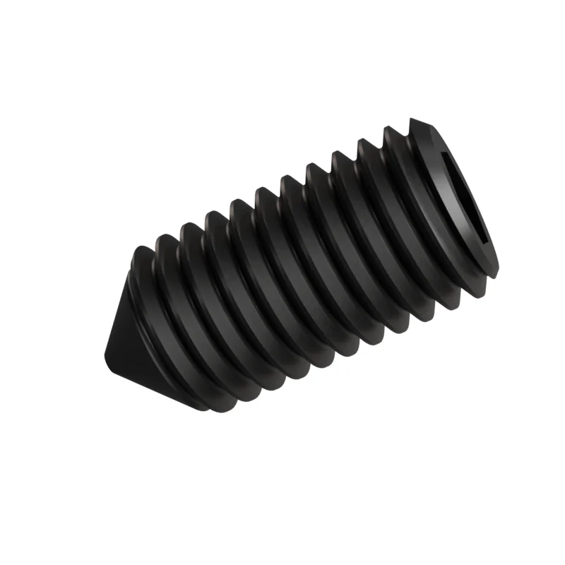 Socket Set Screw Cone Point ISO 4027 M12 × 25, black oxide