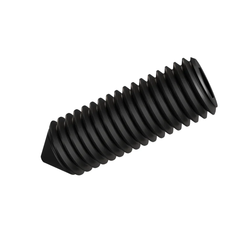 Socket Set Screw Cone Point ISO 4027 M12 × 35, black oxide