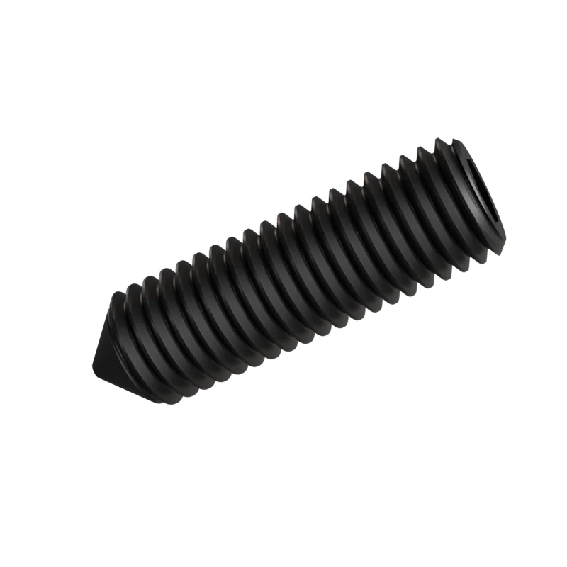 Socket Set Screw Cone Point ISO 4027 M12 × 40, black oxide