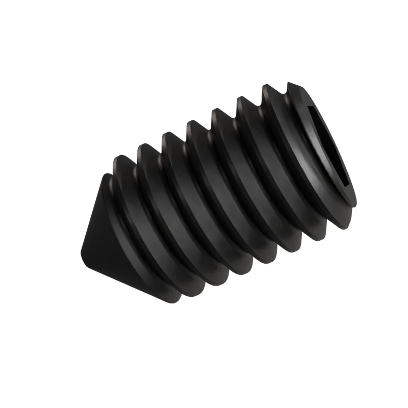 Socket Set Screw Cone Point ISO 4027 M3 × 5, black oxide