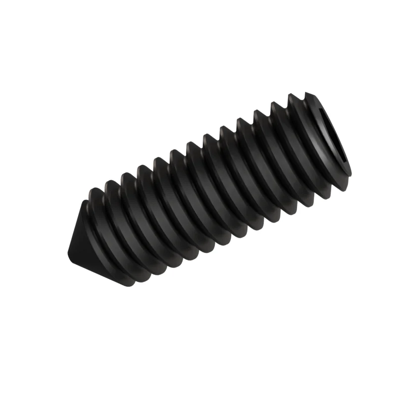 Socket Set Screw Cone Point ISO 4027 M3 × 8, black oxide