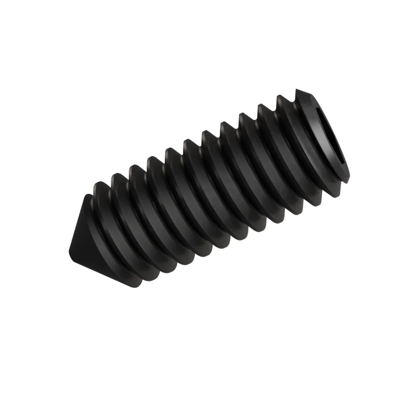 Socket Set Screw Cone Point ISO 4027 M4 × 10, black oxide
