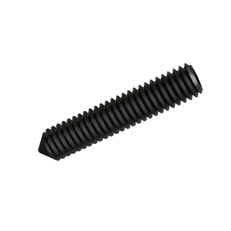 Socket Set Screw Cone Point ISO 4027 M4 × 20, black oxide