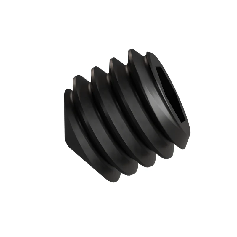 Socket Set Screw Cone Point ISO 4027 M4 × 4, black oxide