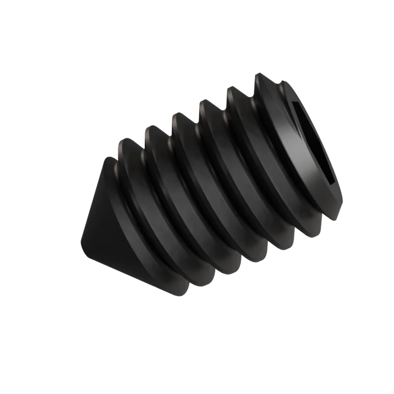 Socket Set Screw Cone Point ISO 4027 M4 × 6, black oxide