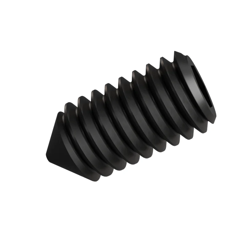 Socket Set Screw Cone Point ISO 4027 M4 × 8, black oxide