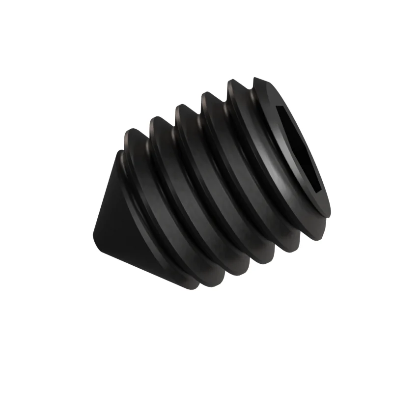 Socket Set Screw Cone Point ISO 4027 M8 × 10, black oxide