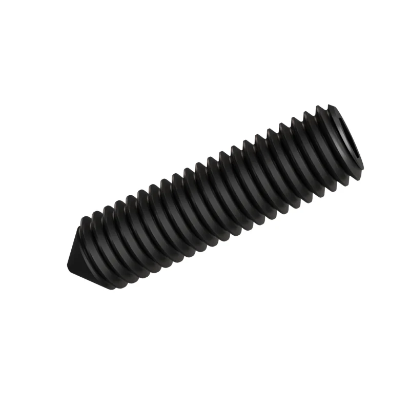 Socket Set Screw Cone Point ISO 4027 M8 × 30, black oxide