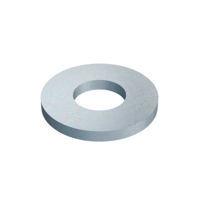Steel Flat Washer ASTM F844 ASME B18.21.1 1/4 N, zinc plated