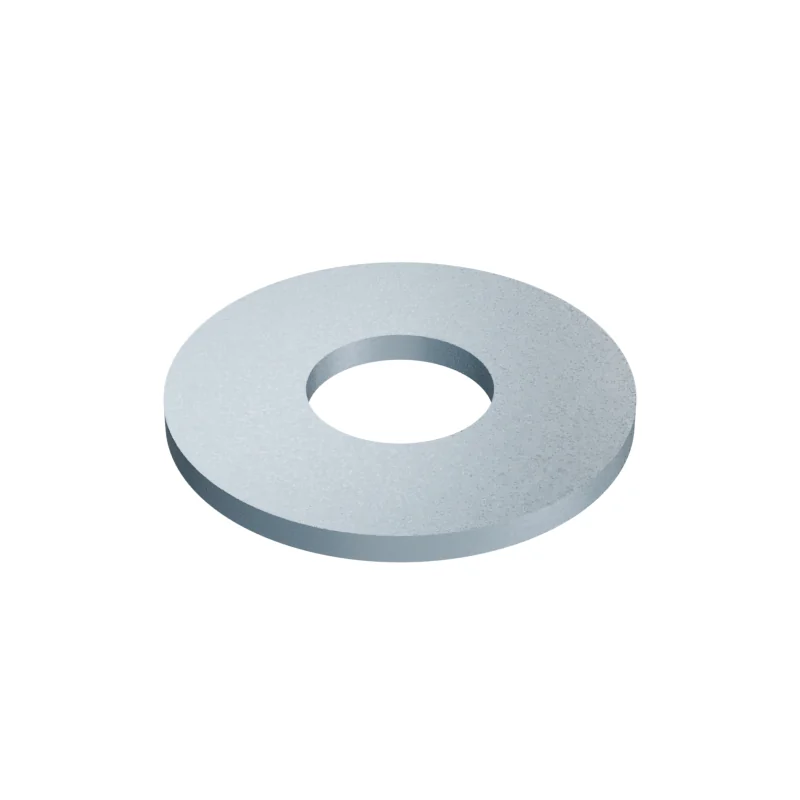 Steel Flat Washer ASTM F844 ASME B18.21.1 7/16 W, zinc plated