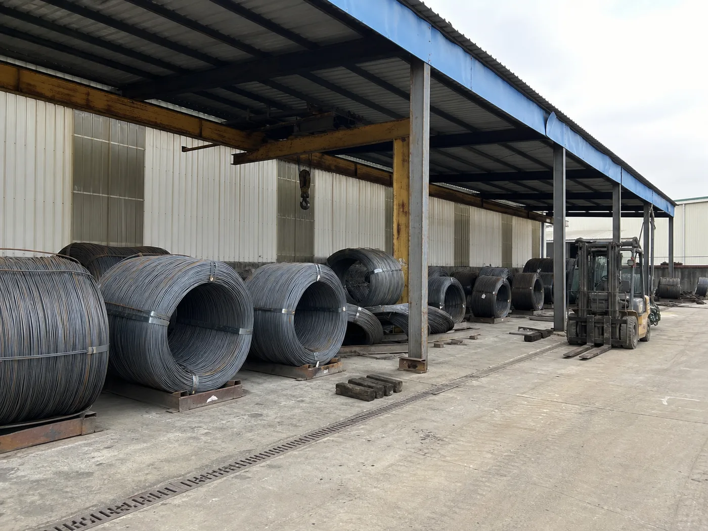 Raw material storage
